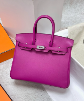 에르메스 버킨백25 로즈퍼플 은장 토고가죽